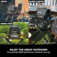 Ninja Woodfire Electric BBQ Grill & Smoker, 7-in-1 Outdoor Grill & Air Fryer, Roast, Bake, Dehydrate, Uses Woodfire Pellets, Weather Resistant, Non-Stick, Portable, Electric, Grey/Black, OG701UK thumbnail 6
