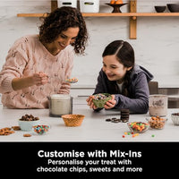 Ninja CREAMi Ice Cream Maker & Frozen Dessert Maker with 3 Tubs, 7 Programs, Makes Ice Cream, Gelato, Sorbet, Smoothie Bowl, Milkshakes and more, Black/Silver, Makes 1.4L of Ice Cream, NC300UK thumbnail 4