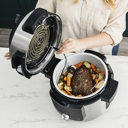 Ninja Foodi MAX 15-in-1 SmartLid Multi-Cooker 7.5L [OL750UK] Smart Cook System, Digital Cooking Probe, Electric Pressure Cooker, Air Fryer - View 2