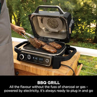 Ninja Woodfire Electric BBQ Grill & Smoker, 7-in-1 Outdoor Grill & Air Fryer, Roast, Bake, Dehydrate, Uses Woodfire Pellets, Weather Resistant, Non-Stick, Portable, Electric, Grey/Black, OG701UK thumbnail 14