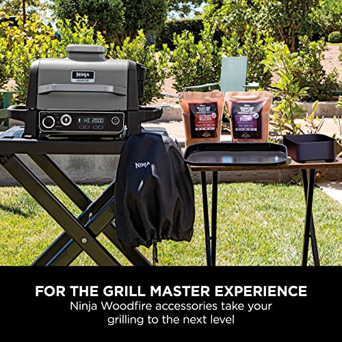 Ninja Woodfire Electric BBQ Grill & Smoker, 7-in-1 Outdoor Grill & Air Fryer, Roast, Bake, Dehydrate, Uses Woodfire Pellets, Weather Resistant, Non-Stick, Portable, Electric, Grey/Black, OG701UK — image 2