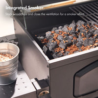 VonHaus BBQ, Charcoal Barbecue, Portable BBQ Use Anywhere In Your Garden, For Grilling Meat, Fish & Vegetables, With Side Tables & Temperature Gauge For The Perfect Barbecue Every Time thumbnail 5