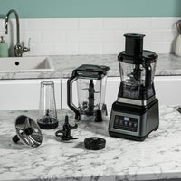 Ninja 3-in-1 Food Processor & Blender with 5 Automatic Programs: Blend, Max Blend, Chop, Mix, Puree, 1.8L Bowl, 2.1L Jug, 700ml Cup, 1200W, Dishwasher Safe Parts, Auto-iQ, Black BN800UK thumbnail 10