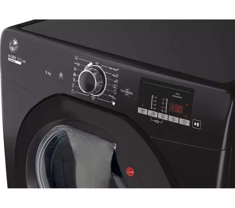 Hoover HLE C9DGB H-Dry 300 Lite Tumble Dryer 9kg Black