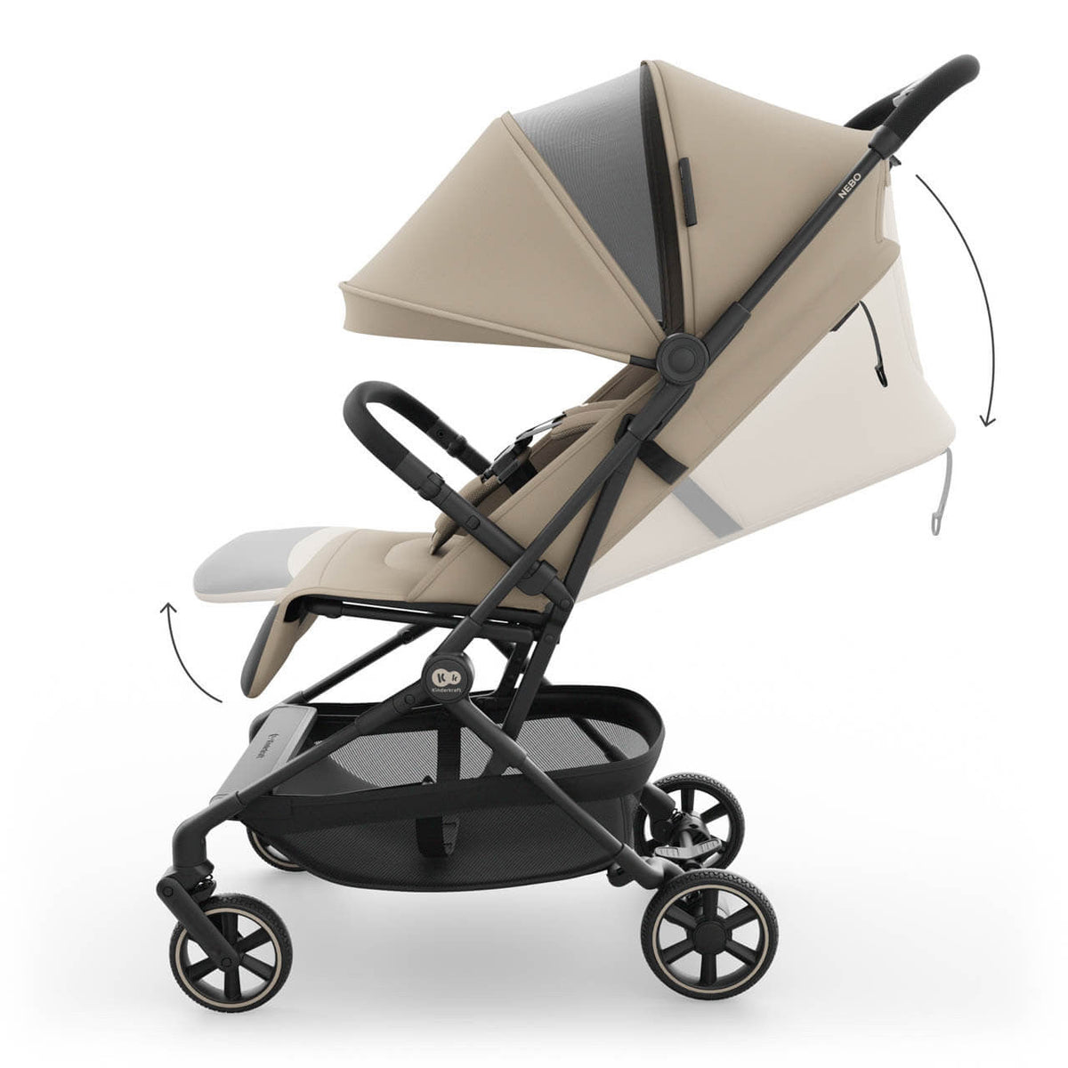 Kinderkraft Nebo Compact Stroller - Ultra Light Travel Companion With EVA Wheels - View 5