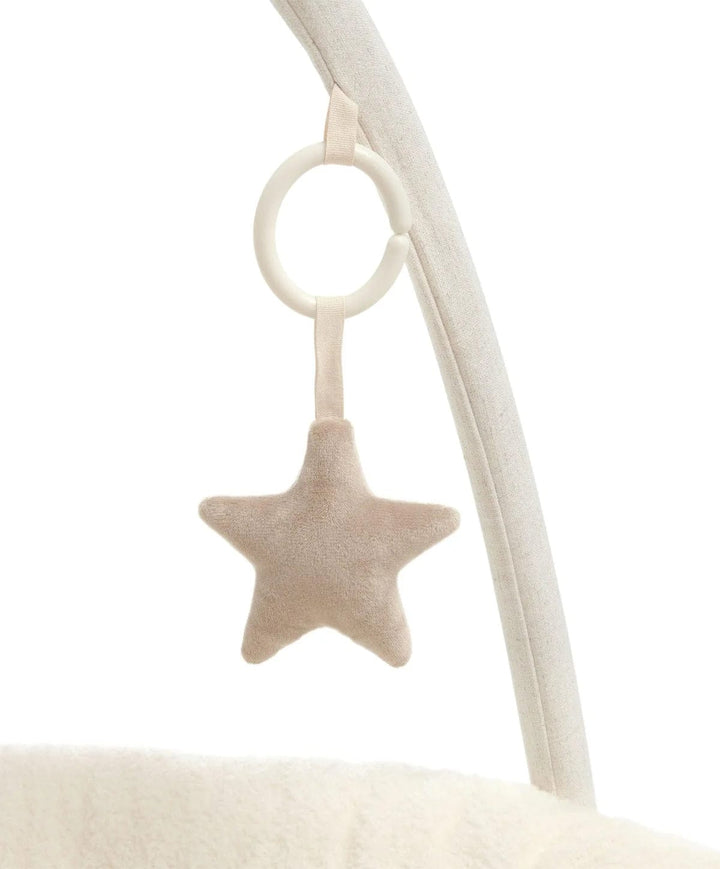 Mamas and Papas Playmat and Gym Welcome to the World Duckling - Quilted Faux Fur Base with Hanging Musical Toy — image 5