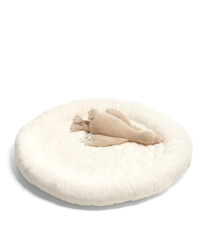 Mamas and Papas Playmat and Gym Welcome to the World Duckling - Quilted Faux Fur Base with Hanging Musical Toy — image 7