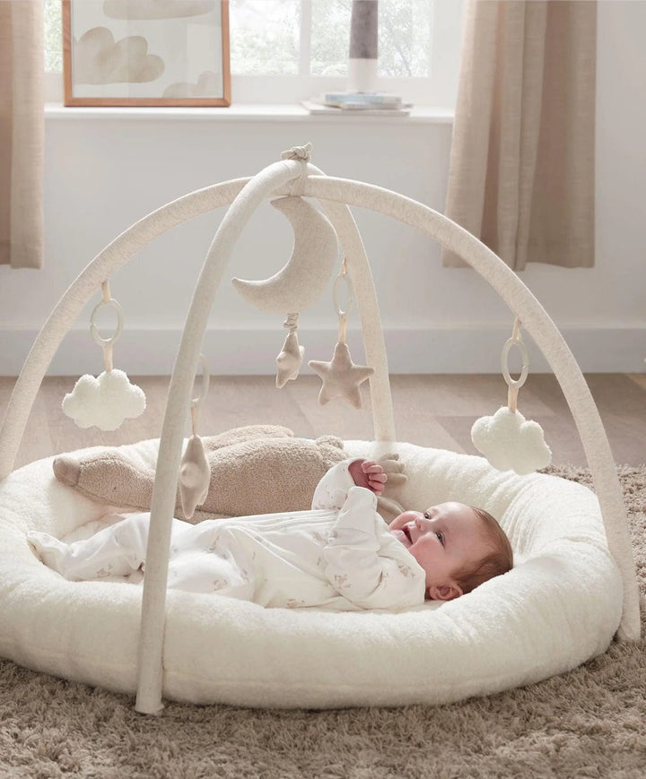Mamas and Papas Playmat and Gym Welcome to the World Duckling - Quilted Faux Fur Base with Hanging Musical Toy — image 11