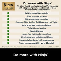 Ninja Luxe Cafe Premier ES601UKBK Espresso Coffee Machine 2L 14 Bar Black thumbnail 8