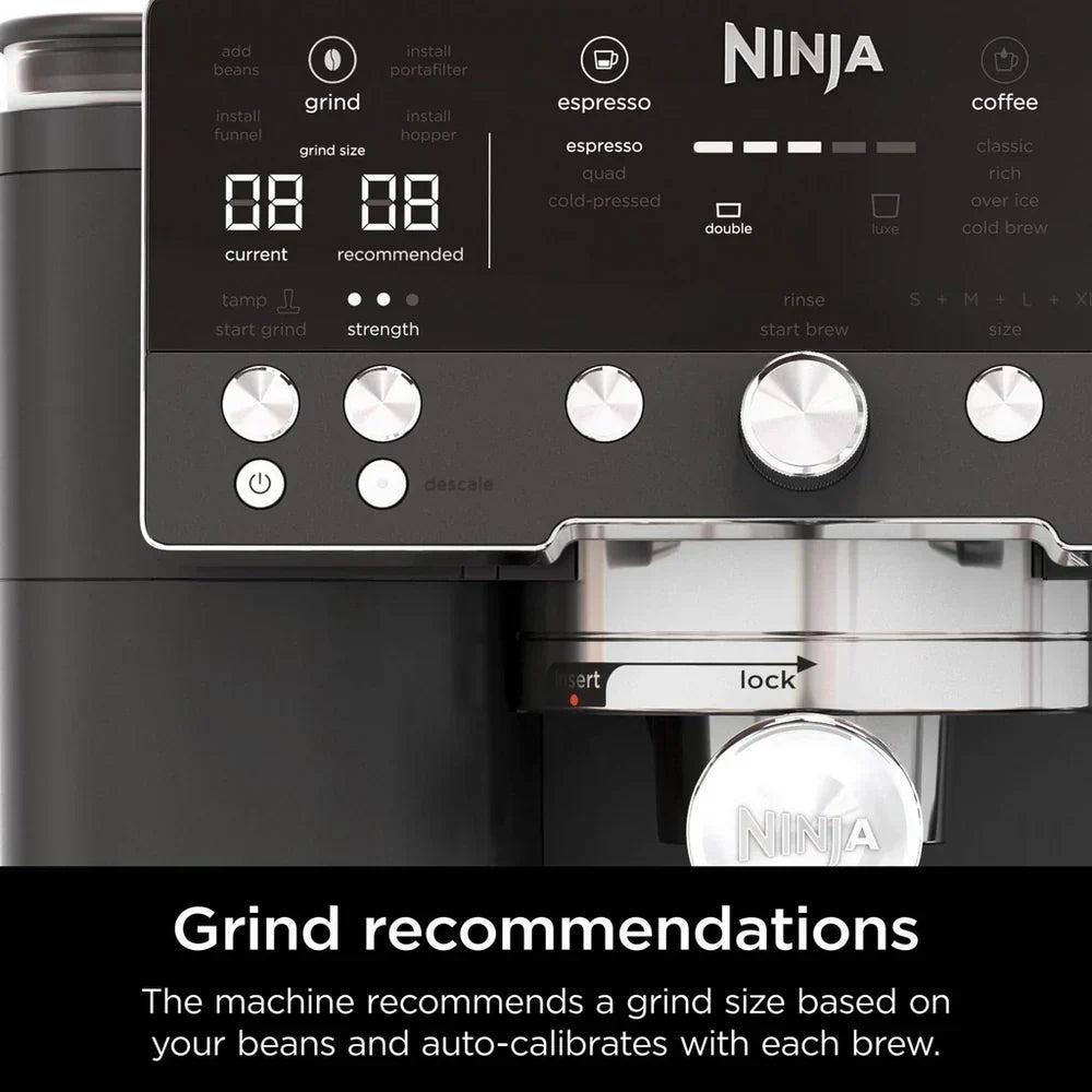 Ninja Luxe Cafe Premier ES601UKBK Espresso Coffee Machine 2L 14 Bar Black